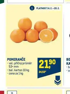 Makro Pomeranče nabídka