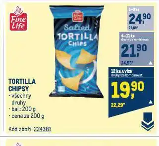 Makro Tortilla chips nabídka