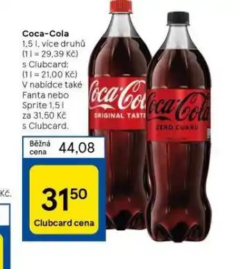 Tesco Coca cola, fanta, sprite nabídka