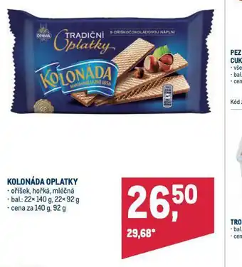 Makro Kolonáda oplatky nabídka
