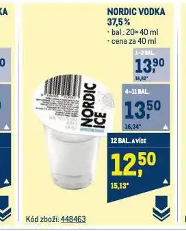 Makro Nordic ice vodka nabídka
