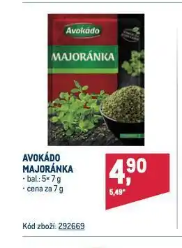 Makro Majoránka nabídka