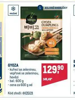 Makro Gyoza nabídka