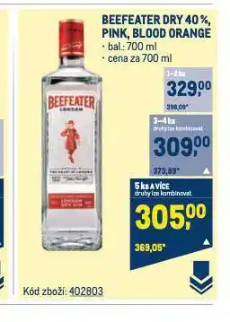 Makro Beefeater gin nabídka