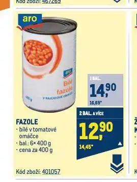 Makro Fazole nabídka