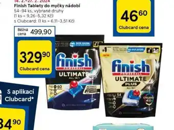 Tesco Finish tablety do myčky nabídka