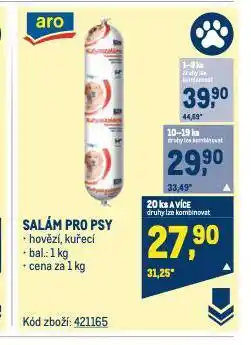 Makro Salám pro psy nabídka