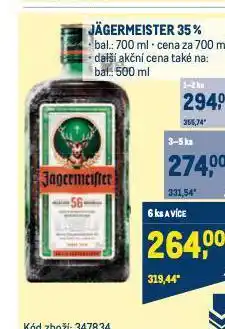 Makro Jagermeister nabídka