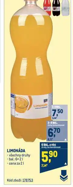 Makro Limonáda nabídka