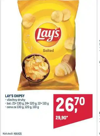 Makro Lay's chipsy nabídka