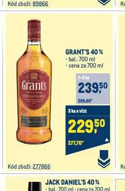 Makro Grant's triple wood whisky nabídka