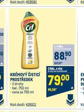 Makro Cif krémový čisticí prostředek nabídka