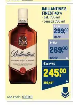Makro Ballantine's finest nabídka