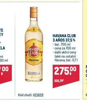 Makro Havana club nabídka