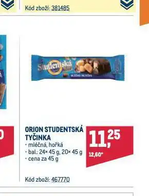 Makro Orion studentská pečeť nabídka