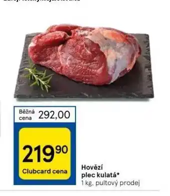 Tesco Hovězí kulatá plec nabídka