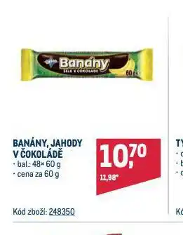Makro Banány v čokoládě nabídka