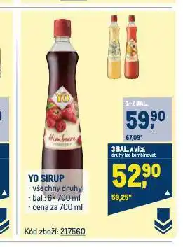 Makro Yo sirup nabídka