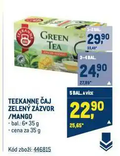 Makro Teekanne čaj nabídka