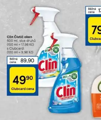 Tesco Clin čistič oken nabídka