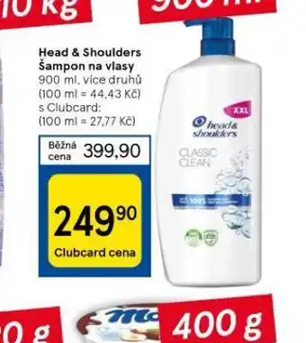 Tesco Head&shoulders šampon nabídka