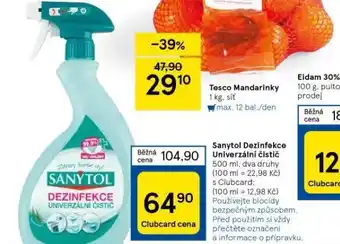 Tesco Sanytol dezinfekce univerzální čistič nabídka