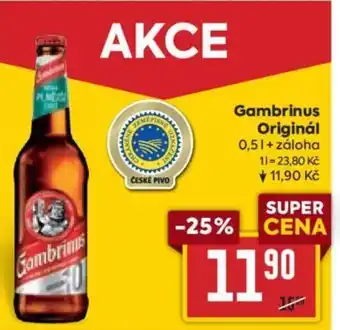 Billa Gambrinus Originál 0,5L nabídka