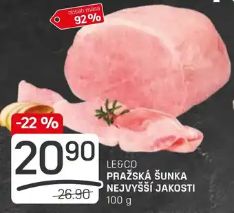Flop LE&CO PRAŽSKÁ ŠUNKA NEJVYŠŠÍ JAKOSTI nabídka