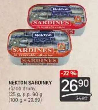 Flop NEKTON SARDINKY nabídka
