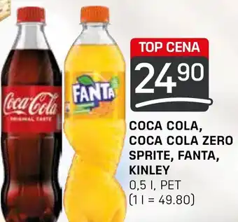 Flop COCA COLA, COCA COLA ZERO SPRITE, FANTA, KINLEY 0.5L nabídka