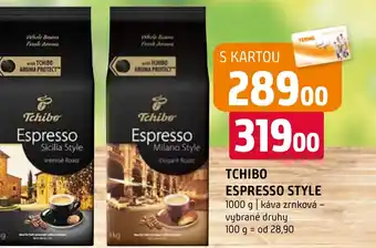 Terno TCHIBO ESPRESSO STYLE nabídka