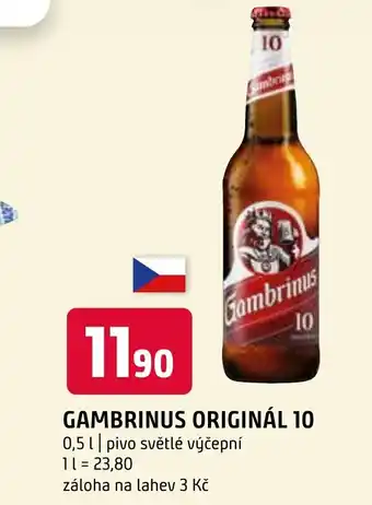 Terno GAMBRINUS ORIGINÁL 10 0.5L nabídka