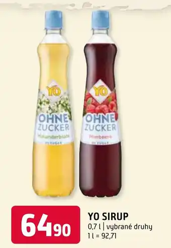 Terno YO SIRUP 0,7L nabídka