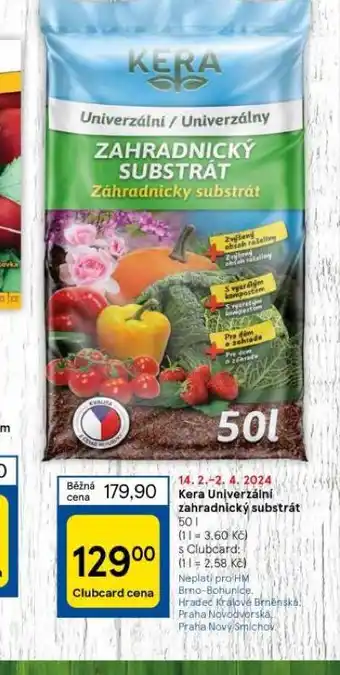 Tesco Kera univerzální zahradnický substrát nabídka