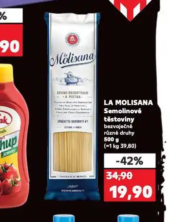 Kaufland La molisana semolinové těstoviny nabídka