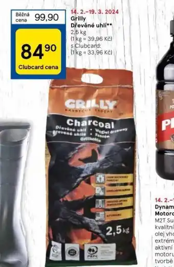 Tesco Grilly dřevěné uhlí nabídka