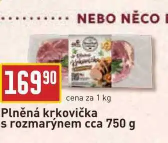 Billa Plněná krkovička s rozmarýnem cca 750 g nabídka