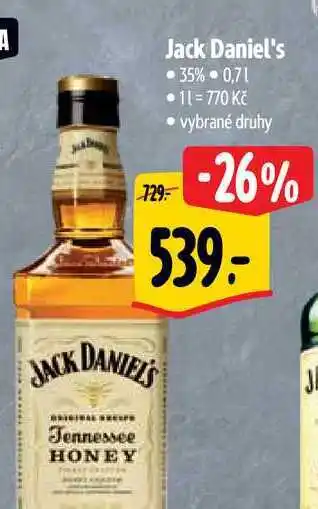 Albert Jack Daniel's 0,7 l nabídka