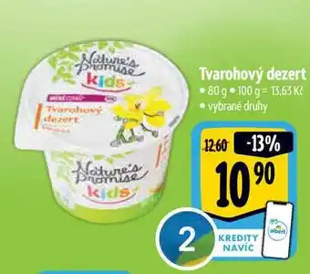 Albert Tvarohový dezert 80 g nabídka