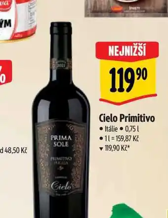 Albert Cielo Primitivo 0,75 l nabídka