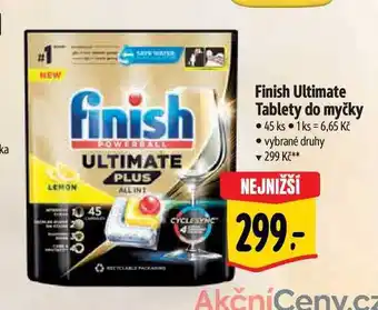Albert Finish Ultimate Tablety do myčky • 45 ks nabídka
