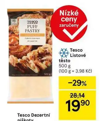 Tesco Tesco Listové těsto nabídka