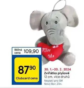 Tesco Zvířátko plyšové nabídka