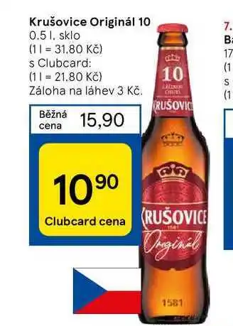 Tesco Krušovice Originál 10 nabídka