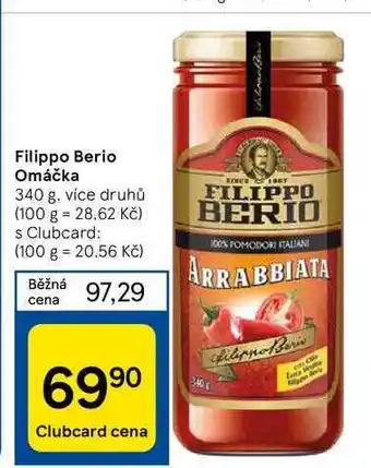 Tesco Filippo Berio Omáčka nabídka