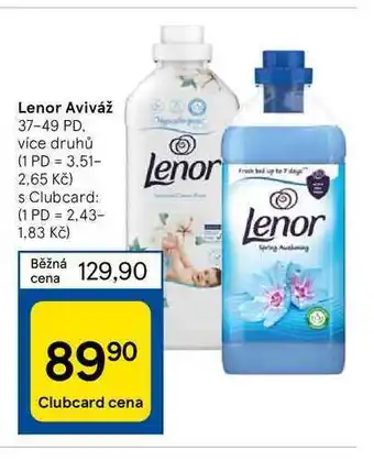 Tesco Lenor Aviváž nabídka