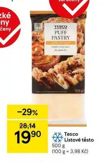 Tesco Tesco Listové těsto nabídka