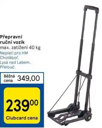 Tesco Přepravní ruční vozík nabídka