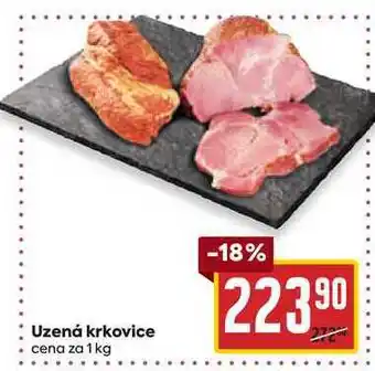 Billa Uzená krkovice cena za 1 kg nabídka