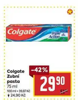 Billa Colgate Zubní pasta 75 ml nabídka